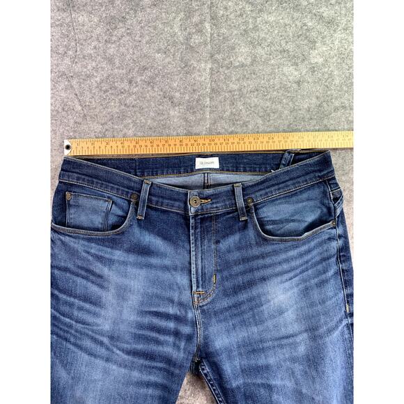 Hudson Men's 34‎ Relaxed Sartor Skinny Zip Fly Stretch Jeans Dark Wash - Picture 7 of 7